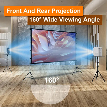 NUVABEAM Premium HD Projector Screen with Tripod Stand