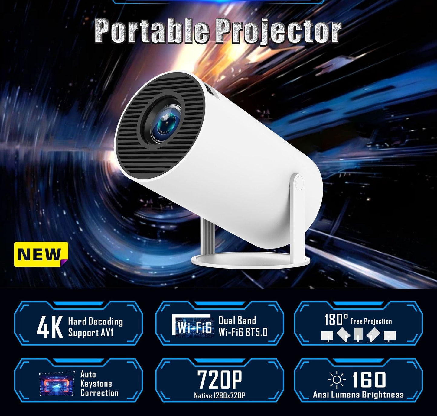 NUVABEAM Home Cinema Projector